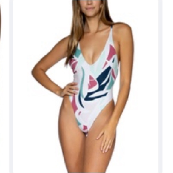 NWT B.SWIM lawless one piece in Museo multi size small - Picture 2 of 12